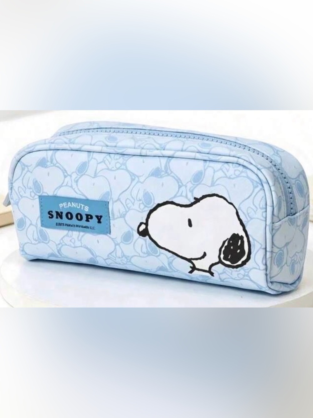 Peanuts Snoopy Blue makeup or Cosmetic Bag or can be a Pencil Case NEW